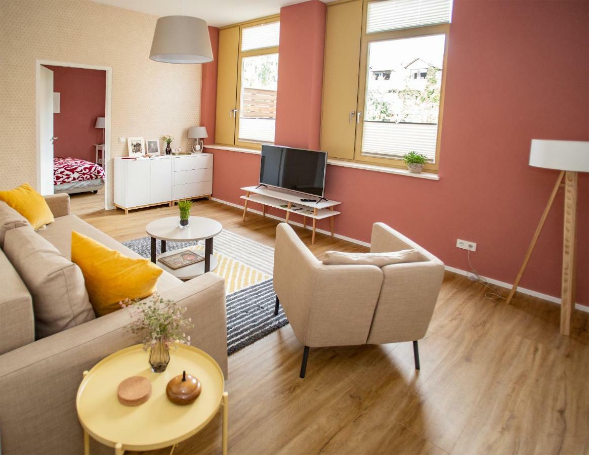 Eckhof Domizil - Grosszuegige Ferienwohnung Mit Kleinem Garten In Der Altstadt Von Gotha Eksteriør bilde
