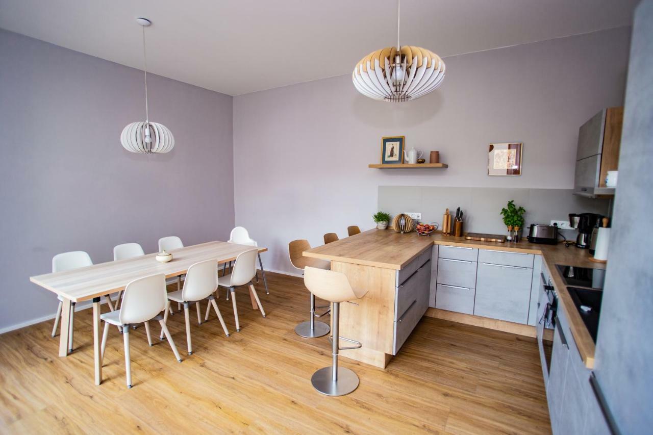 Eckhof Domizil - Grosszuegige Ferienwohnung Mit Kleinem Garten In Der Altstadt Von Gotha Eksteriør bilde