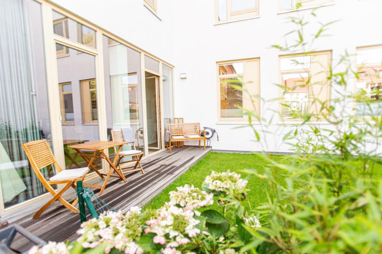 Eckhof Domizil - Grosszuegige Ferienwohnung Mit Kleinem Garten In Der Altstadt Von Gotha Eksteriør bilde